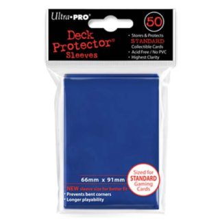 Ultra Pro Protèges Cartes 50 pièces – Bleu – Standard – 9 cm