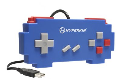 Manette Super Nintendo USB – Pixel Art (Bleue)