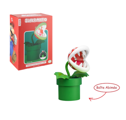 Lampe – Super Mario – Plante Piranha – Boite Abimée – prix special – 33 cm