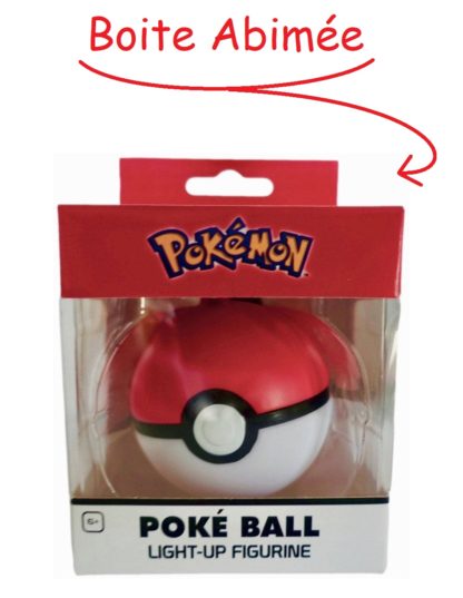 Figurine PM lumineuse avec dragonne – Pokeball – Pokemon – Boite Abimée – prix special – 6 cm