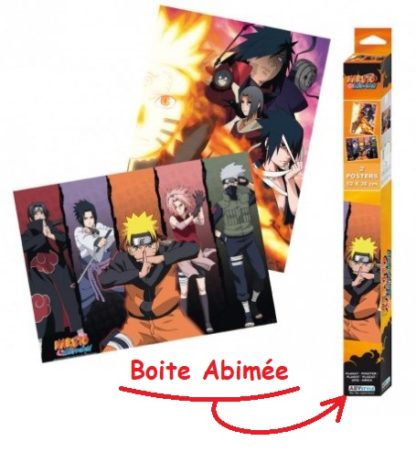 Set 2 Chibi Poster – Naruto Shippuden – Groupes – Boite Abimée
