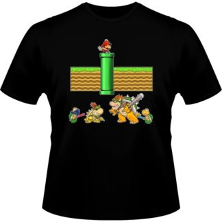 T-shirt – okiWoki – Un mauvais tuyau… – Nintendo – Fond Noir – L