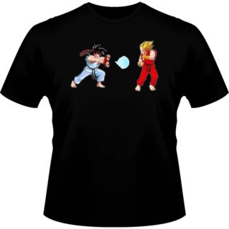 T-shirt – okiWoki – Kamehamehadoken – Dragon Ball – Fond Noir – L