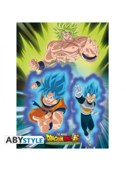 Poster – Dragon Ball – « Broly vs Goku & Vegeta » (52×35)
