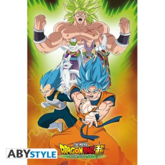 Poster – Dragon Ball Super – « Broly Groupe » roulé filmé (91,5×61)