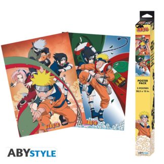 Set 2 Chibi Poster – Naruto – Equipe 7