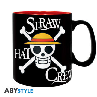 Mug – One Piece – Luffy & Skull – 11 cm – 460 ml