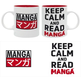 Mug – KEEP CALM AND READ MANGA – Asian Art  – 320 ml
