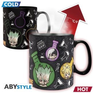 ABYSTYLE Mug – Thermo Réactif – Groupe formules – Dr. Stone – 460 ml