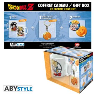 Gift Pack Dragon Ball – Mug 320cl + Keyring + badges « Dragon Ball »