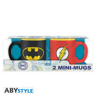 ABYSTYLE Set Mini mugs – Batman & Flash – DC Comics – 110 ml