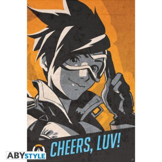 Poster – Overwatch – « Tracer Cheers Luv » roulé filmé (91×61)