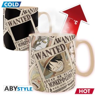 ABYSTYLE Mug – Thermo Réactif – One Piece – Wanted – 460 ml