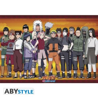 Poster – Naruto Shippuden – « Ninjas Konoha » – Roulé filmé (91.5x61cm)