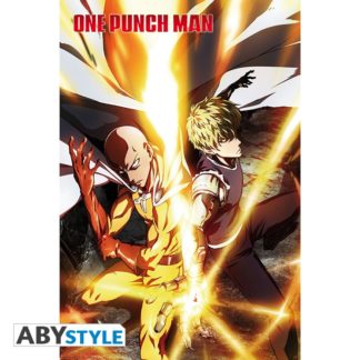 Poster roulé – Saitama & Genos – One Punch Man – 91.5x61cm