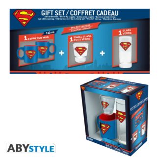 Gift Pack Superman – Verre 29cl + shooter + Mini Mug « Superman »