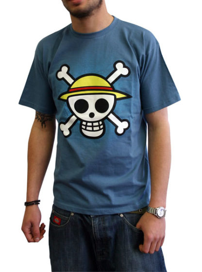 T-shirt One Piece – Skull with map – L
