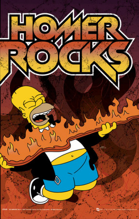 Simpsons T-Shirt Homer Rocks XL