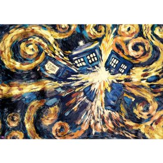 Poster – Dr Who – Explosion Tardis – poster roulé filmé (91.5×61)