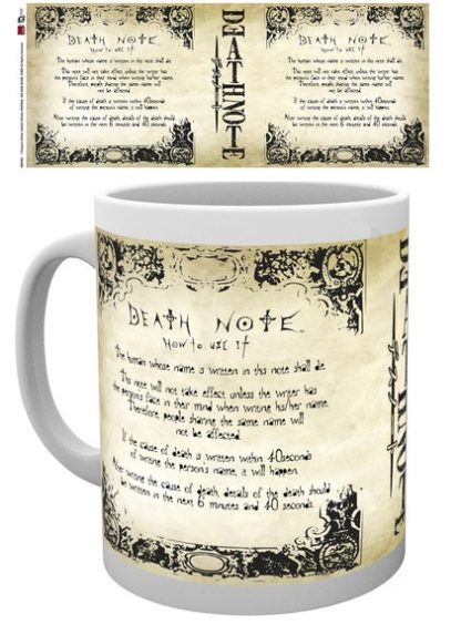 Mug – Death Note Rules – Death Note – 300 ml