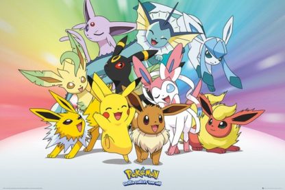 Poster – Pokemon – Pokemon Evoli & Evolution – 61 cm