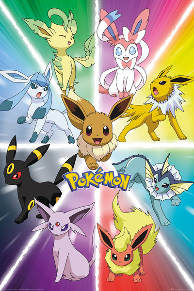 Poster – Pokemon – Pokemon Evolution Evoli (61×91.5CM) – 61 cm
