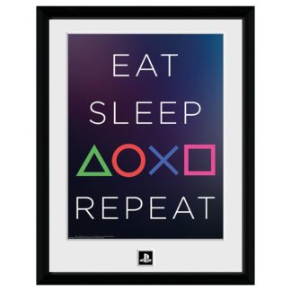 Cadre – Playstation – Eat Sleep Repeat – 40.6 cm