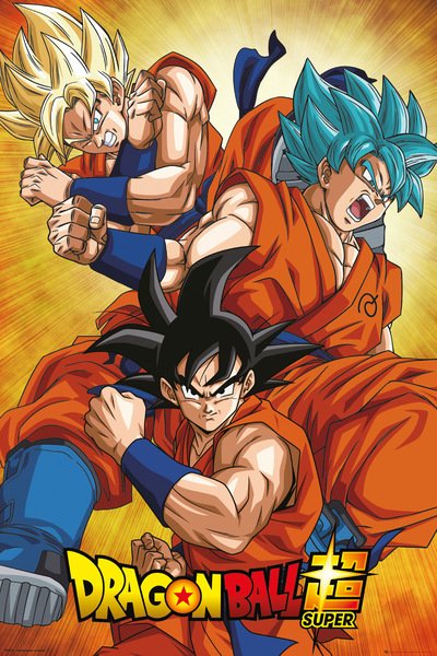 Poster – Dragon Ball Super – Goku –  roulé filmé – 61 cm