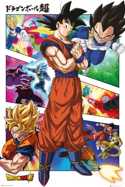 Poster – Dragon Ball Super – Panels –  roulé filmé – 61 cm