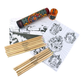 Boîte à Crayons de Couleurs + Coloriages – Harry Potter – Poudlard