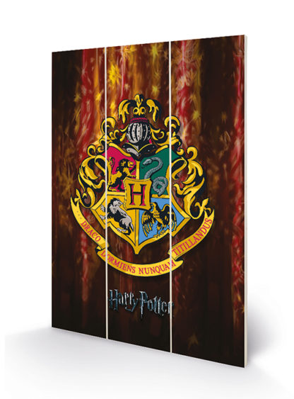 Cadre en bois – Harry Potter – Blason Poudlard