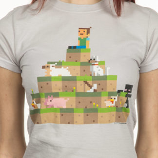 T-Shirt Blizzard – Capybara Hilltop – Minecraft – Femme – M