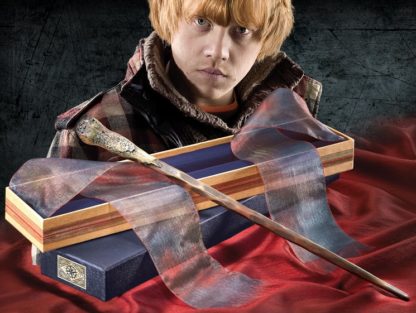 Noble Collection Baguette de Ron Weasley – Harry Potter – Boîte Ollivander – Ed. Deluxe – 40 cm