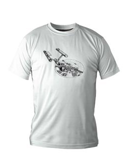T-shirt SD Toys – Star Trek – U.S.S. Entreprise – Blanc – M