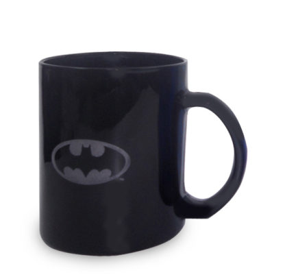 Mug transparent noir – Batman – Logo