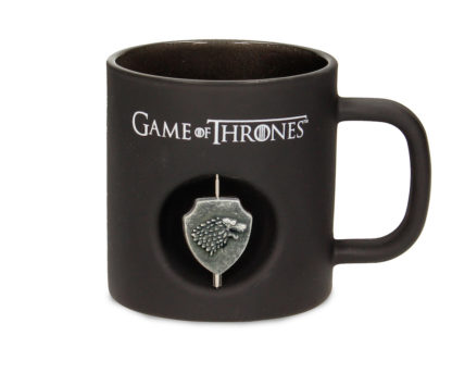 Mug – Game Of Thrones – « Famille Stark » – Black – Symbole tournant