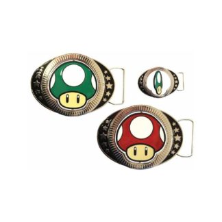 Boucle de ceinture – Nintendo – réversible Champignon vert/rouge