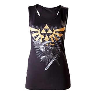 T-shirt Débardeur Bioworld – Zelda Twilight Princess – Link + Logo – L