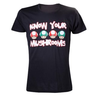 T-shirt Bioworld – Know your Mushrooms – S
