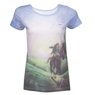 T-shirt Bioworld – Zelda – Link & Epona – XL Fille – Femme – XL