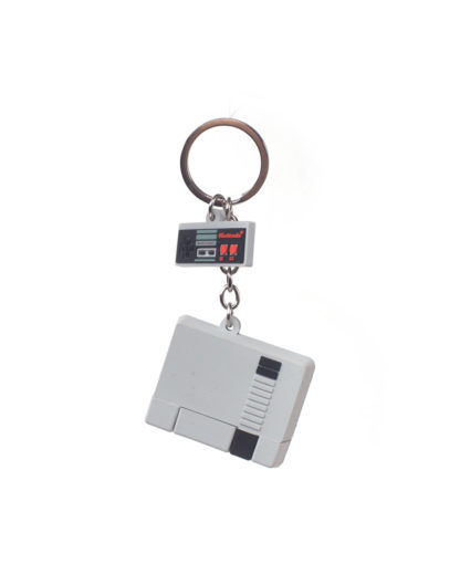 Porte-clef 3D Rubber – Console et Manette – NES – Nintendo