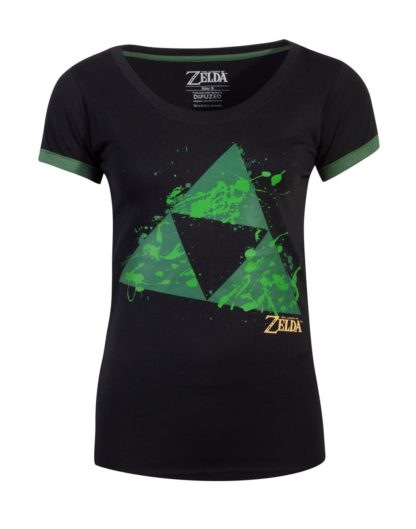T-shirt – Zelda – Triforce Splatter – Women – L