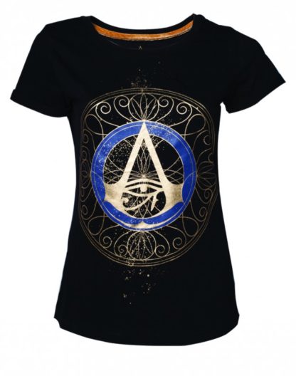 Bioworld T-shirt – Assassin’s Creed Origins – Empire Gold Spaller Logo – Woman – S