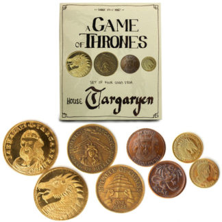 Pièce en Cuivre & Laiton – Maison Targaryen – Game Of Thrones  – 2.7 cm