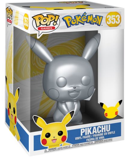 Pikachu Silver – Pokemon (353) – POP Games – Super Oversize 10′ – 26 cm