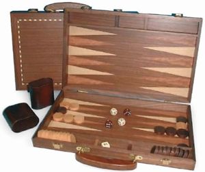 Backgammon acajou 28x15cm
