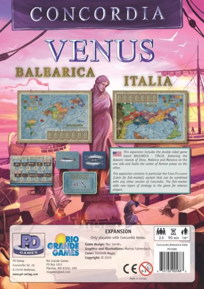 Concordia map balearica & italia