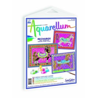 Aquarellum gm recharge chevaux en parade