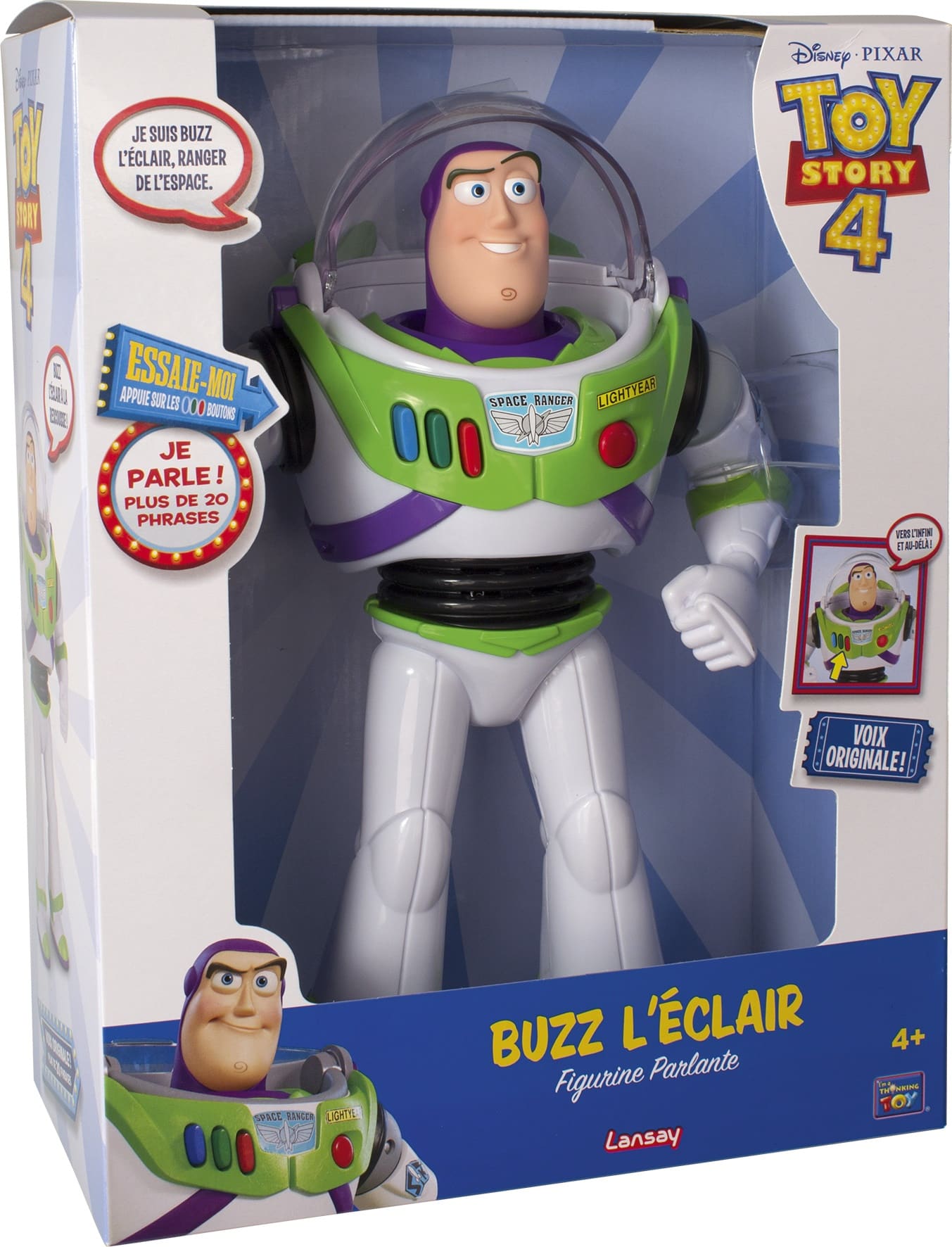 Disney Pixar - Toy Story - Buzz L'eclair Parlant Anglais