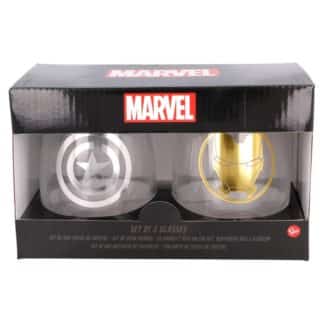 Set de 2 Verres – Captain Amercia & Iron Man – Marvel – 12.6 cm – 510 ml